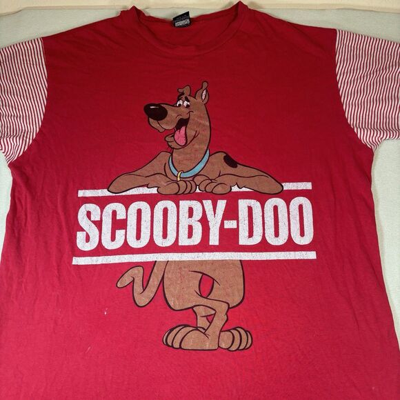 Vintage 90s Scooby Doo Sleep Shirt Womens OSFA  Double Sided Hanna Barbera CN - Picture 8 of 13